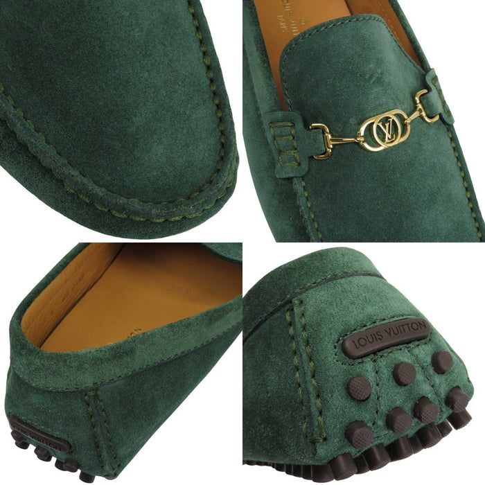 LOUIS VUITTON 
LVサークル ロゴ スウェード 
ヴェッキオ ライン ドライビングシューズ