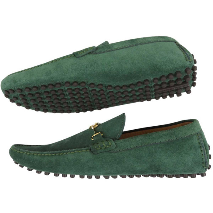 LOUIS VUITTON 
LVサークル ロゴ スウェード 
ヴェッキオ ライン ドライビングシューズ