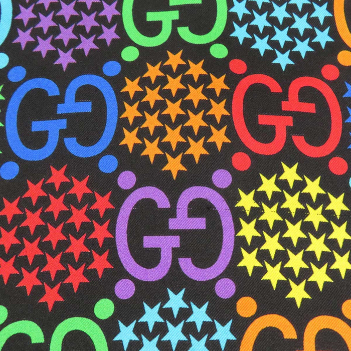 GUCCI 
Logo motivo completo stella 
Psichedelico GG seta completo