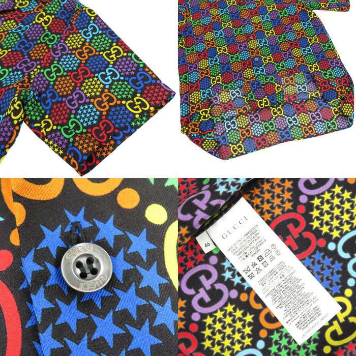 GUCCI 
Logo motivo completo stella 
Psichedelico GG seta completo