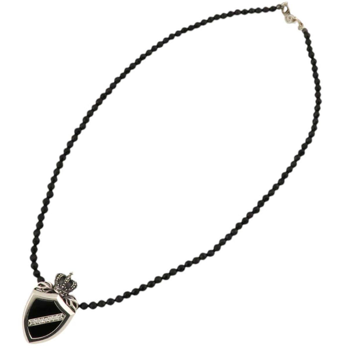 Justin Davis
Crown Shield D0.09 Silver
Crown Shield Pendant Tiny Onix Chain Necklace