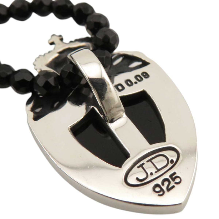 Justin Davis
Crown Shield D0.09 Silver
Crown Shield Pendant Tiny Onix Chain Necklace