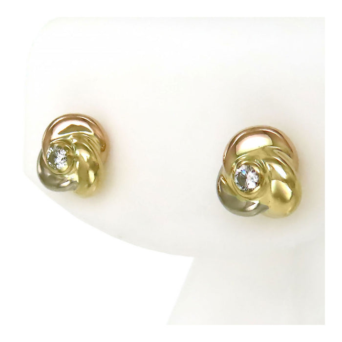 カルティエ ピアス ベビー トリニティ ダイヤモンド CARTIER ベビートリニティ ダイヤモンド ピアス– TS Trading Co