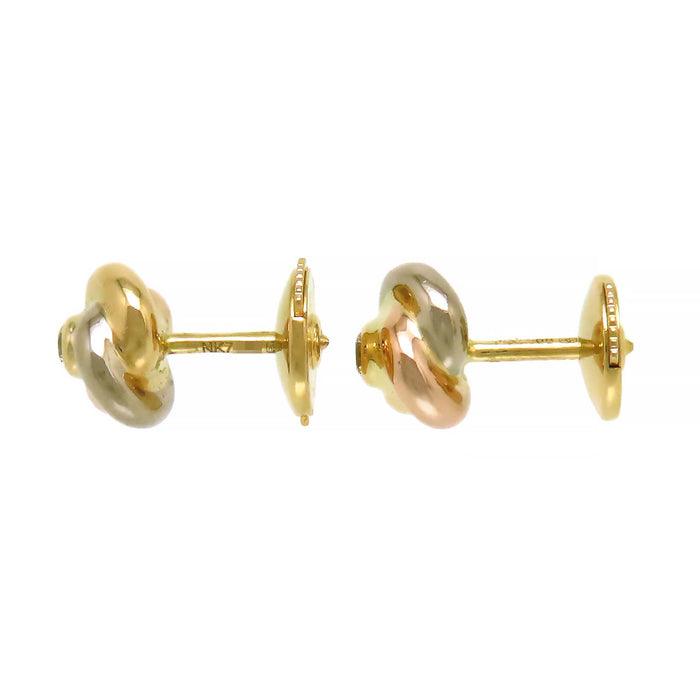 CARTIER 
Baby Trinity Diamond Earrings
