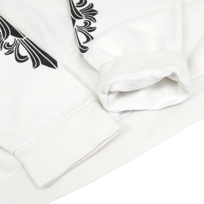 CHROME HEARTS 
马蹄形 卫衣 背面标志 卷轴标签 CH 
马蹄形 印花 袖子花卉 运动衫