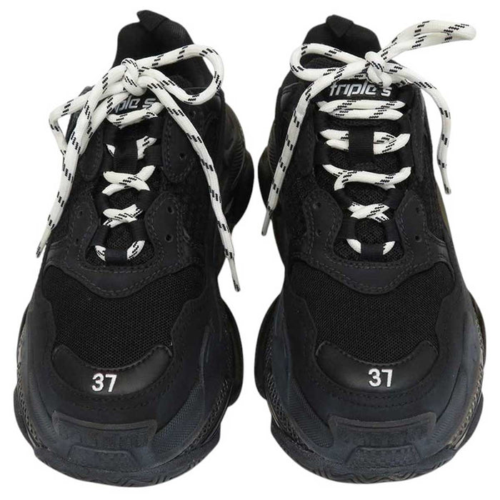 BALENCIAGA 
Triple S Clear Sole Logo Embroidery Wash Effect 
Triple S Clear Sole Sneakers