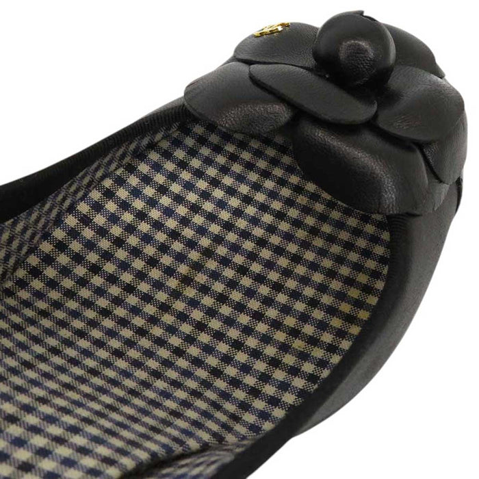 CHANEL 
COCO CC 標誌 11C 漆皮 
可可標誌 山茶花 皮革 高跟鞋