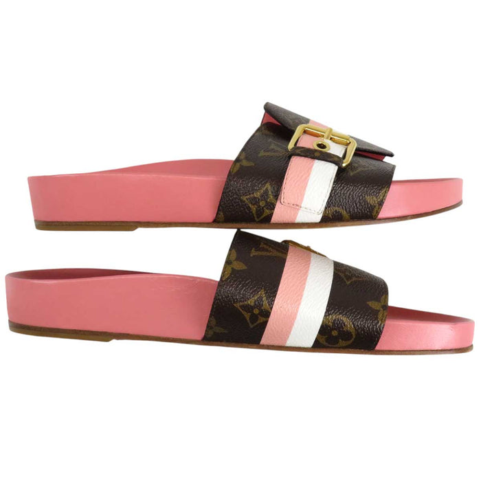 LOUIS VUITTON 
LV フラット レザー 
ボンディア フリップ サンダル 
モノグラム