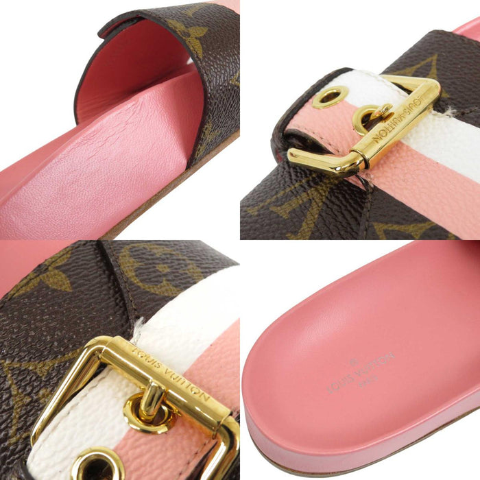 LOUIS VUITTON 
LV フラット レザー 
ボンディア フリップ サンダル 
モノグラム