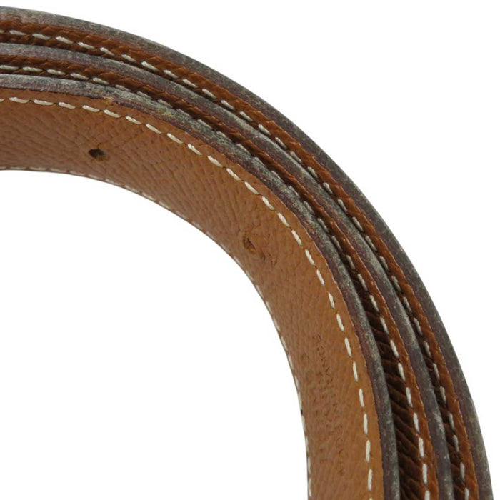 HERMES
□B Engraving Gold Plated Metal GP
Mini Constance Buckle Reversible Belt 24MM