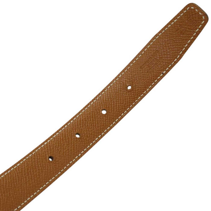 HERMES
□B Engraving Gold Plated Metal GP
Mini Constance Buckle Reversible Belt 24MM
