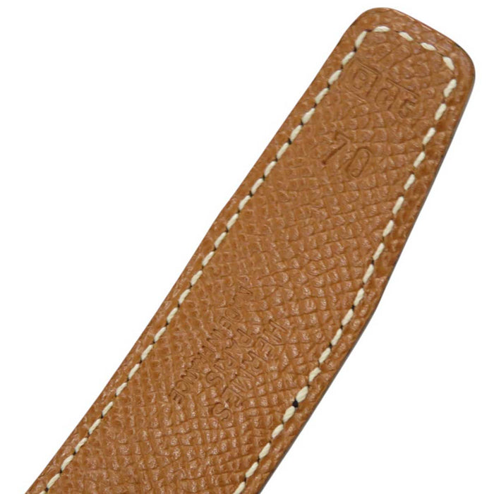 HERMES
□B Engraving Gold Plated Metal GP
Mini Constance Buckle Reversible Belt 24MM