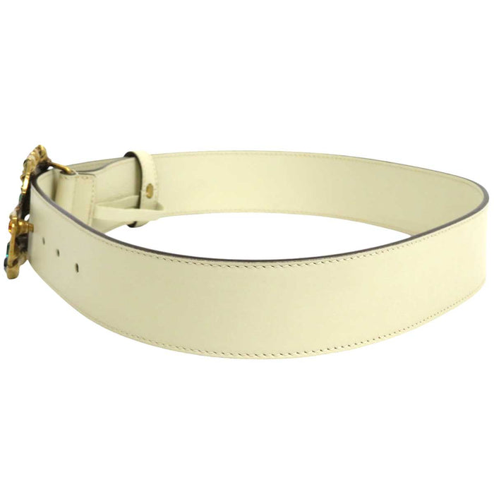 GUCCI 
ダブルG ロゴ ビジュー ゴールドカラーメタル 
GGマーモント クリスタル ベルト