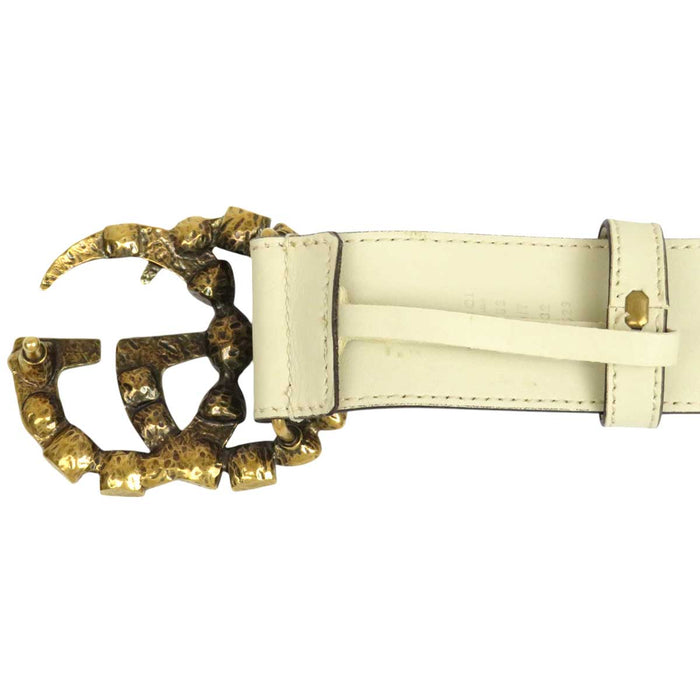 GUCCI
Logo double G bijou métal couleur or
Ceinture GG Marmont cristal