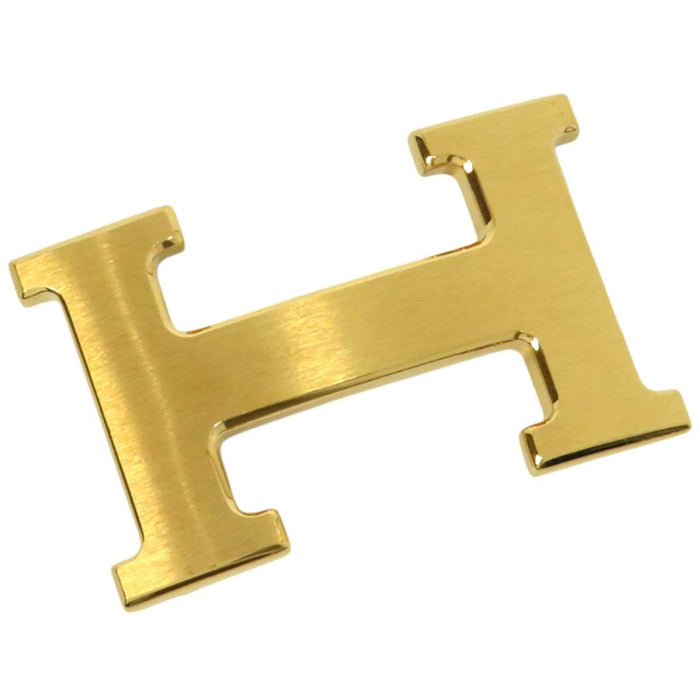 HERMES 
□G incisione logo metallo color oro 
fibbia H cintura reversibile 32MM