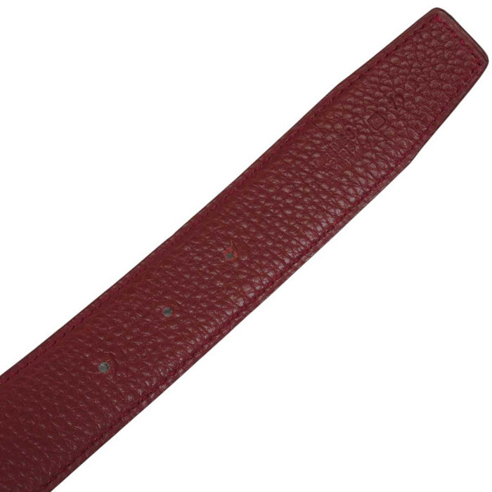 HERMES 
□G incisione logo metallo color oro 
fibbia H cintura reversibile 32MM