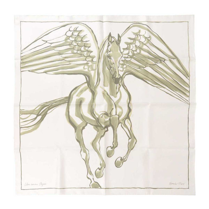 HERMES 
スカーフ シルクツイル ジャン ルイ・ソヴァ 大柄 
カレ 90 LIBRE COMME PEGASE ペガサスのように自由に