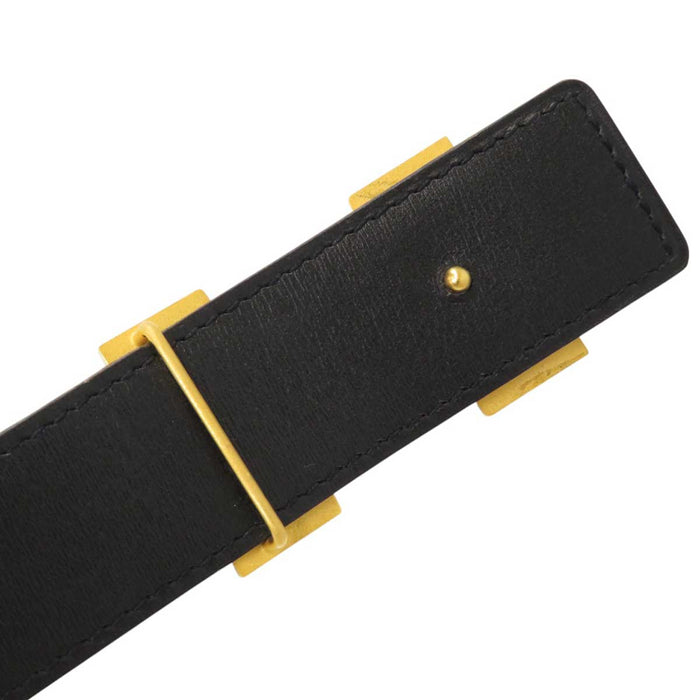 HERMES
□F Logo Gold Color Metal
H Buckle Reversible Leather Belt 32MM