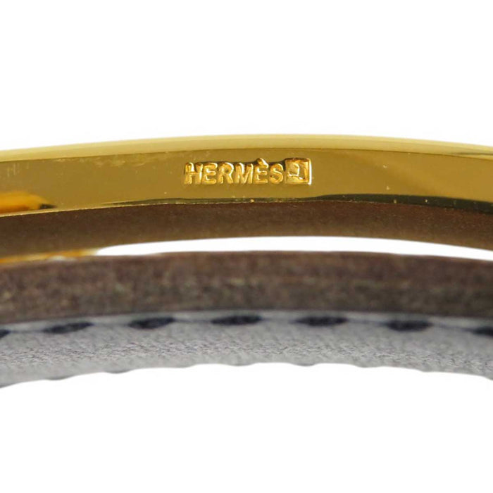 HERMES
□F Logo Gold Color Metal
H Buckle Reversible Leather Belt 32MM