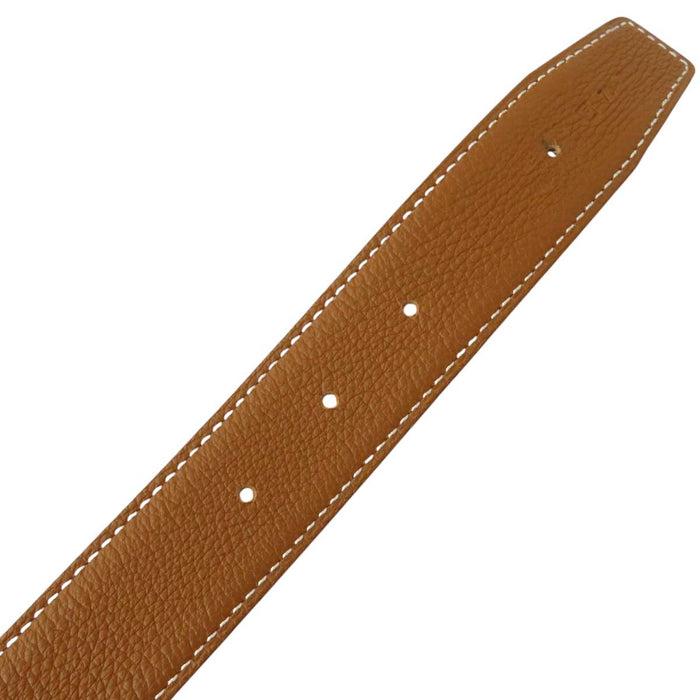 HERMES
□F Logo Gold Color Metal
H Buckle Reversible Leather Belt 32MM
