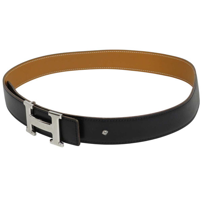 HERMES
□K Engraving H Belt Logo Silver Color Metal
H Strié Buckle Leather Reversible Belt 32MM
