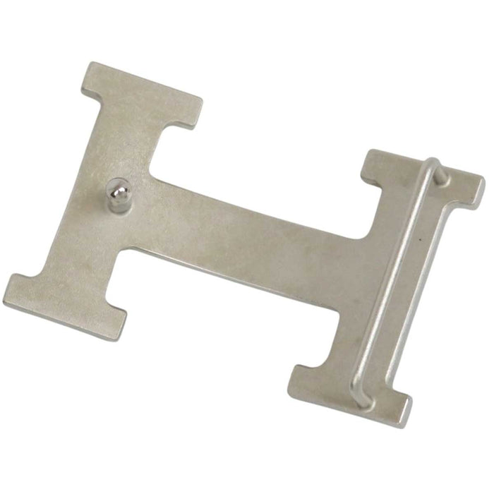 HERMES
□K刻印 H皮帶 標誌 銀色金屬
H條紋 釦頭 皮革 雙面皮帶 32MM