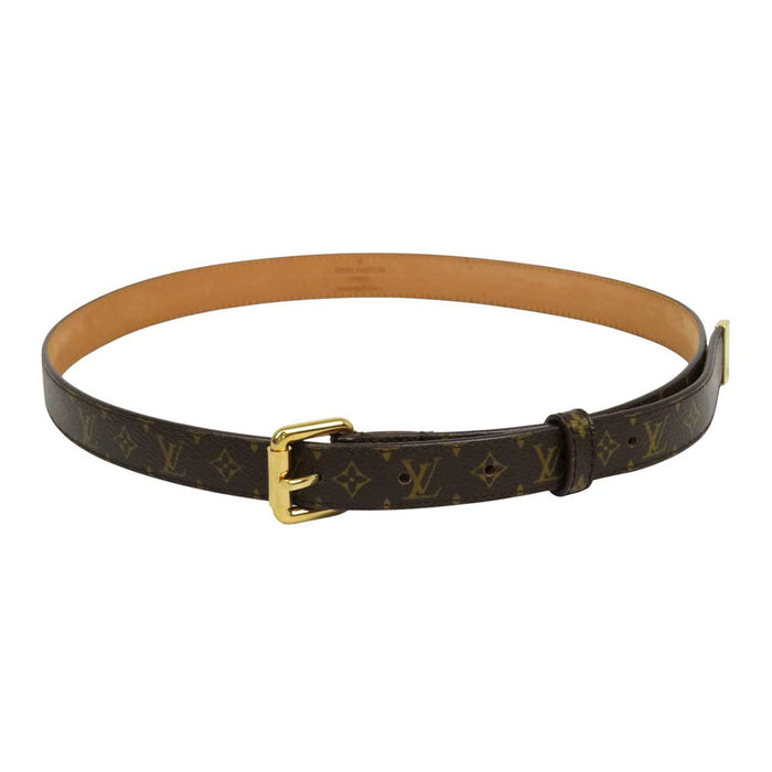 LOUIS VUITTON
LV Leather Gold Color Metal
SANTURE Monogram Mini Belt