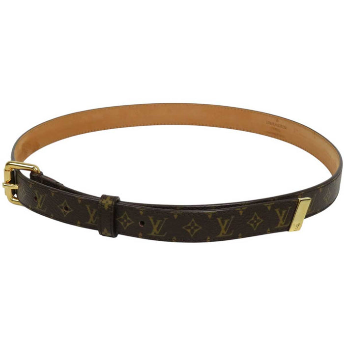 LOUIS VUITTON
LV Leather Gold Color Metal
SANTURE Monogram Mini Belt