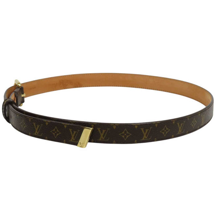 LOUIS VUITTON
LV Leather Gold Color Metal
SANTURE Monogram Mini Belt