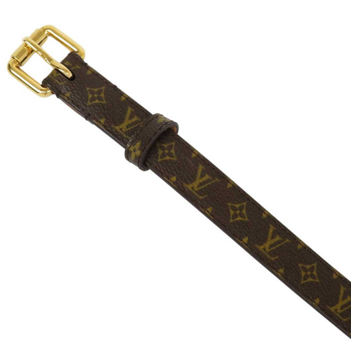 LOUIS VUITTON
LV Leather Gold Color Metal
SANTURE Monogram Mini Belt