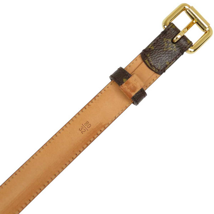 LOUIS VUITTON
LV Leather Gold Color Metal
SANTURE Monogram Mini Belt