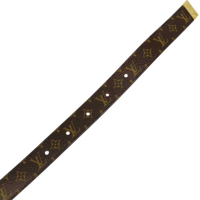 LOUIS VUITTON
LV Leather Gold Color Metal
SANTURE Monogram Mini Belt