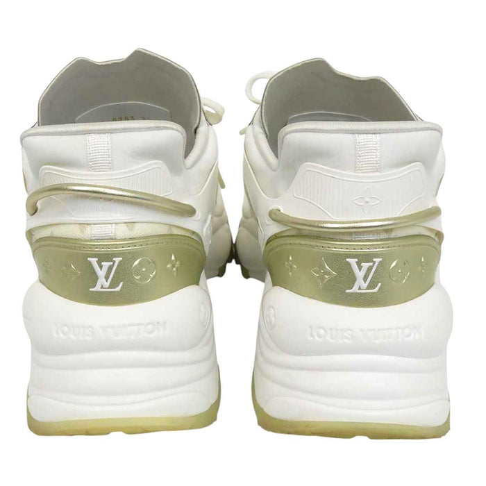 LOUIS VUITTON 
LV ロゴ レザー ラバー ファブリック 2023年製 
ラン 55 スニーカー 
モノグラム