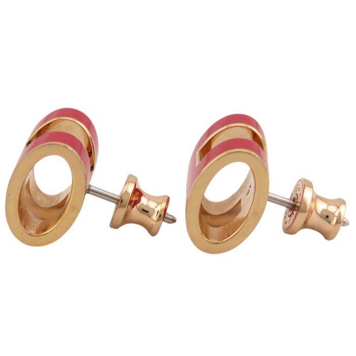 HERMES 
MINI POP H logo metallo color oro rosa 
mini pop ash orecchini a bottone