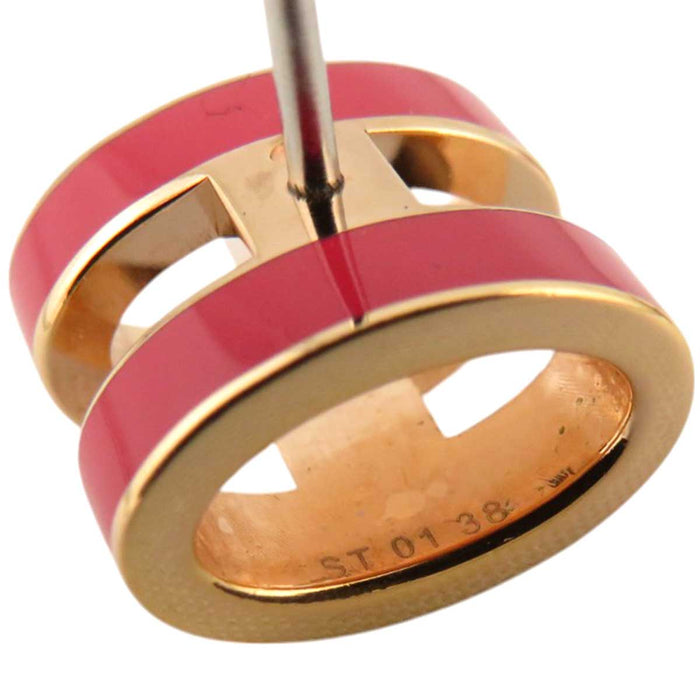 HERMES 
MINI POP H ロゴ ピンクゴールドカラーメタル 
ミニ ポップアッシュ スタッド ピアス