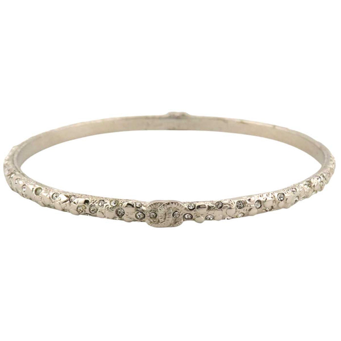 CHANEL
A14P COCO CC Silver Color Metal
Coco Mark Rhinestone Bangle