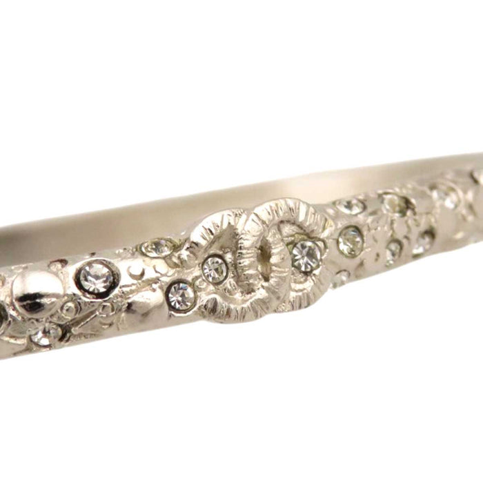 CHANEL
A14P COCO CC Silver Color Metal
Coco Mark Rhinestone Bangle