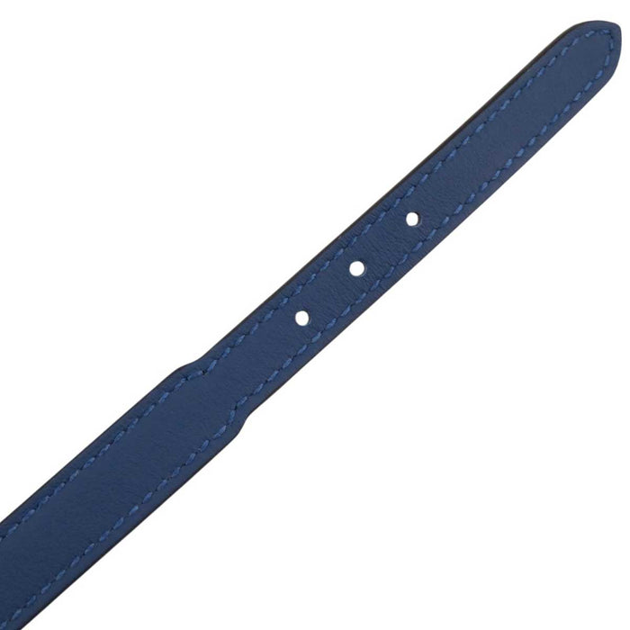 HERMES 
K刻印 25年製 ドゥブルトゥール シルバーカラーメタル 
トレンチ レザー ブレスレット