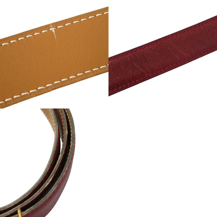 HERMES
○Z Stamp Logo H Ash Gold Color Metal
Mini Constance Buckle Reversible Belt 24MM