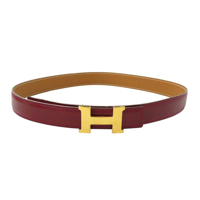 HERMES
○Z Stamp Logo H Ash Gold Color Metal
Mini Constance Buckle Reversible Belt 24MM