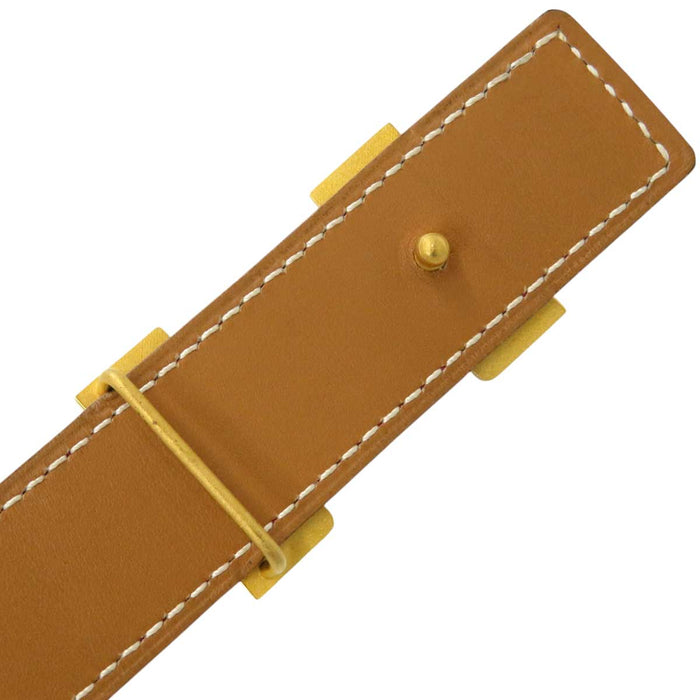 HERMES
○Z Stamp Logo H Ash Gold Color Metal
Mini Constance Buckle Reversible Belt 24MM