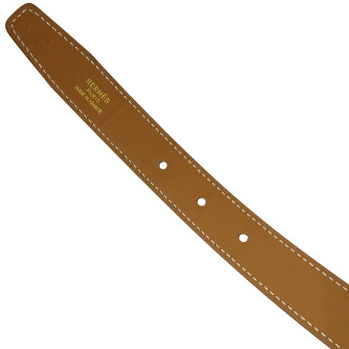 HERMES
○Z Stamp Logo H Ash Gold Color Metal
Mini Constance Buckle Reversible Belt 24MM