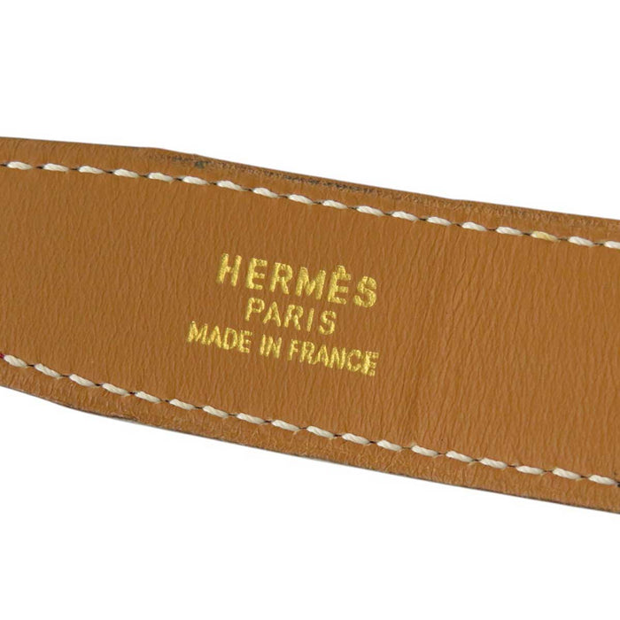 HERMES
○Z Stamp Logo H Ash Gold Color Metal
Mini Constance Buckle Reversible Belt 24MM
