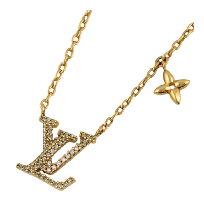 LOUIS VUITTON
Initial Monogram Flower Gold Color Metal
LV Iconic Necklace