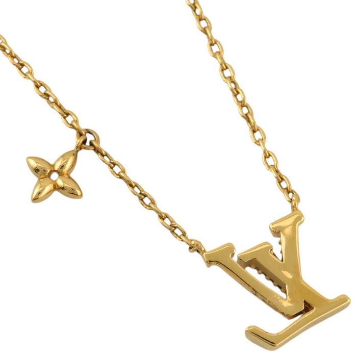 LOUIS VUITTON
Initial Monogram Flower Gold Color Metal
LV Iconic Necklace