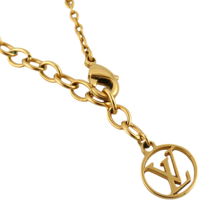 LOUIS VUITTON
Initial Monogram Flower Gold Color Metal
LV Iconic Necklace