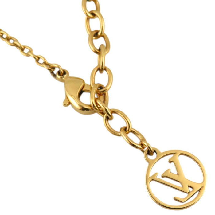 LOUIS VUITTON
Initial Monogram Flower Gold Color Metal
LV Iconic Necklace