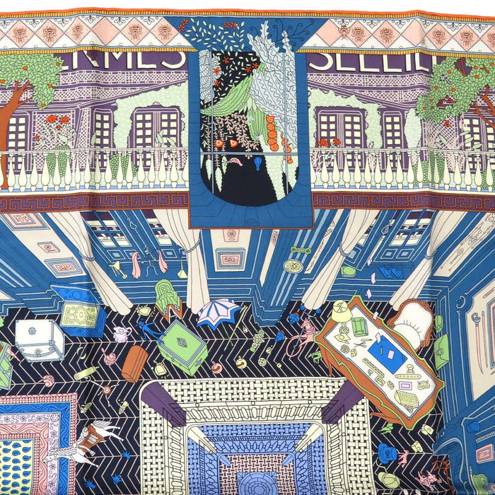 HERMES
Silk Large Square Horse House
Carré 90 Objets de Curiosité Scarf
Objet de Curiosité