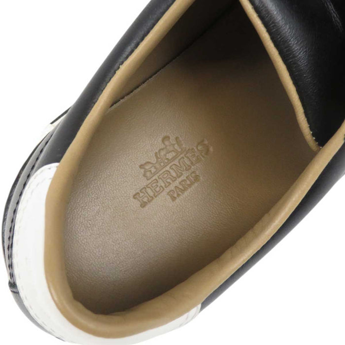 HERMES 
Hロゴ レザー 厚底 
ヴォルテージ スニーカー