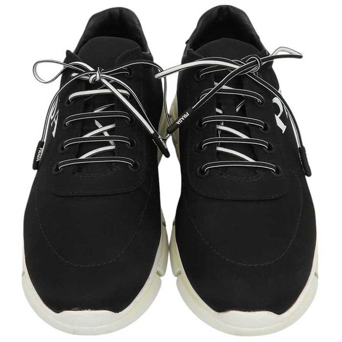 PRADA 
ローカット ファブリック 
ロゴ スニーカー